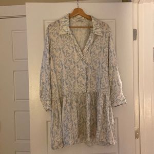 Sandro Chloe Printed Silk Dress, Size 38 (S)